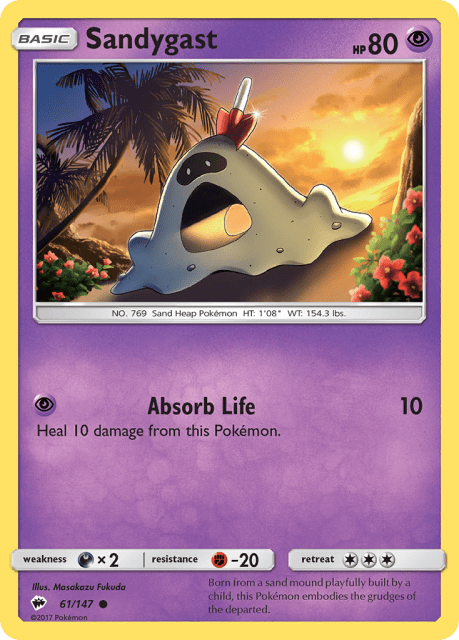 Sandygast (Reverse Holofoil) (61) — Burning Shadows