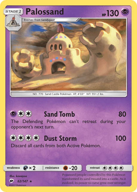 Palossand (Reverse Holofoil) (62) — Burning Shadows