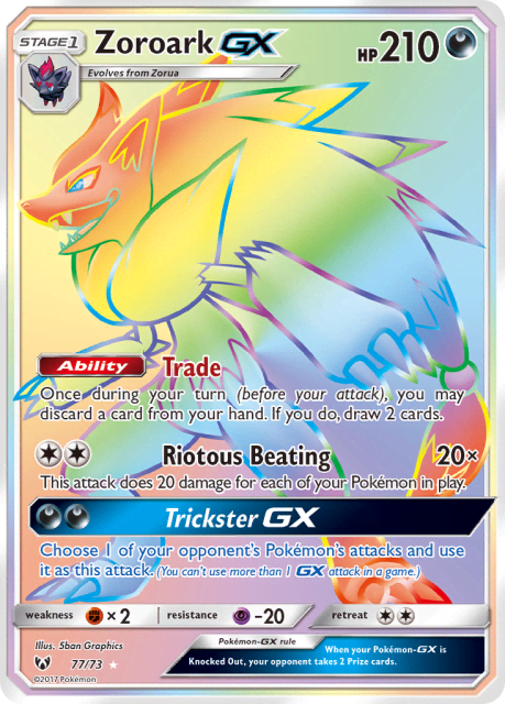 Zoroark-GX (Holofoil) (77) — Shining Legends