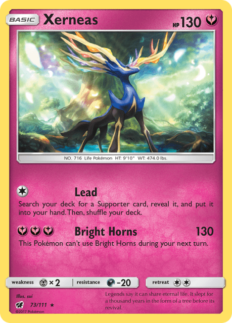Xerneas (Reverse Holofoil) (73) — Crimson Invasion