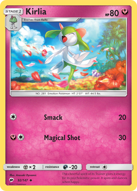 Kirlia (92) — Burning Shadows
