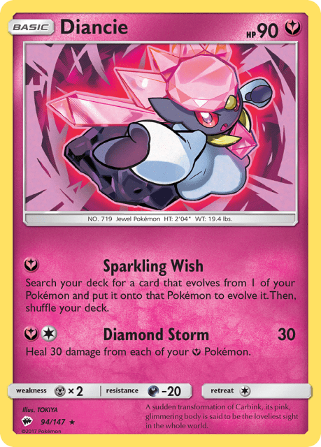 Diancie (Holofoil) (94) — Burning Shadows