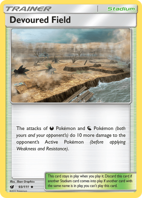 Devoured Field (Reverse Holofoil) (93) — Crimson Invasion
