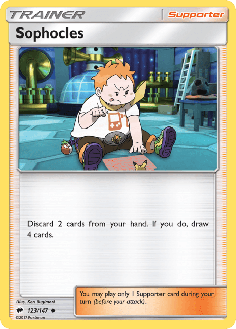 Sophocles (Reverse Holofoil) (123) — Burning Shadows