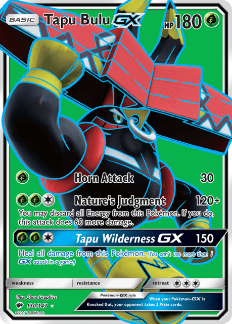 Tapu Bulu-GX (Holofoil) (130) — Burning Shadows