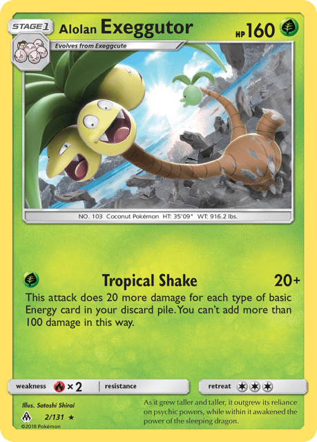 Alolan Exeggutor (Reverse Holofoil) (2) — Forbidden Light