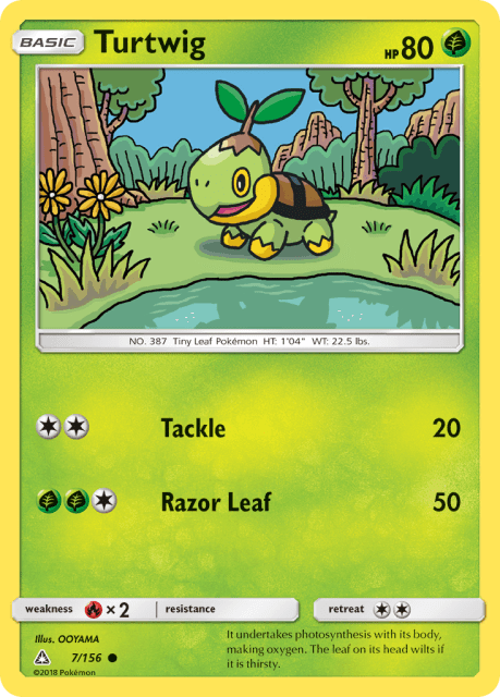 Turtwig (Reverse Holofoil) (7) — Ultra Prism