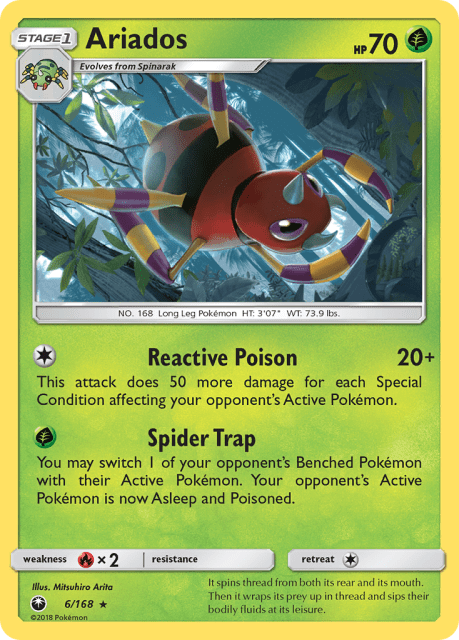 Ariados (Reverse Holofoil) (6) — Celestial Storm