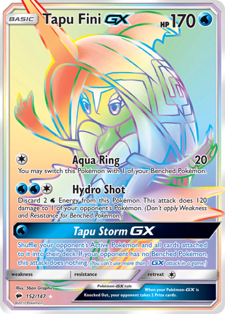 Tapu Fini-GX (Holofoil) (152) — Burning Shadows