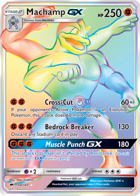 Machamp-GX (Holofoil) (154) — Burning Shadows