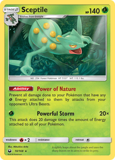 Sceptile (Cracked Ice Holofoil) (10) — Celestial Storm