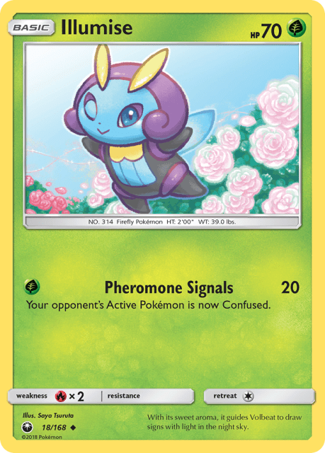 Illumise (Reverse Holofoil) (18) — Celestial Storm