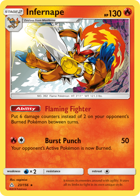 Infernape (Reverse Holofoil) (23) — Ultra Prism