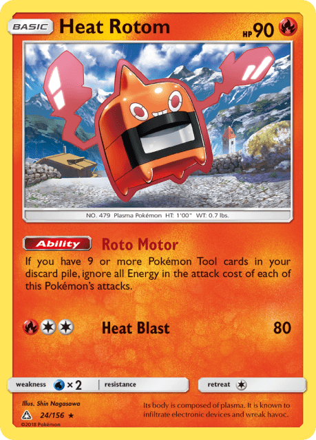 Heat Rotom (Reverse Holofoil) (24) — Ultra Prism