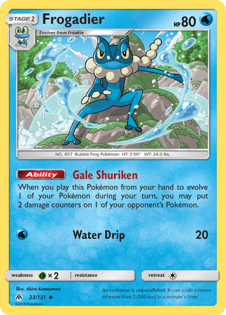 Frogadier (Reverse Holofoil) (23) — Forbidden Light