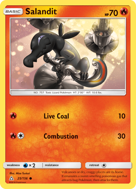 Salandit (Reverse Holofoil) (25) — Ultra Prism