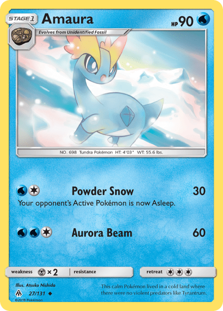 Amaura (Reverse Holofoil) (27) — Forbidden Light