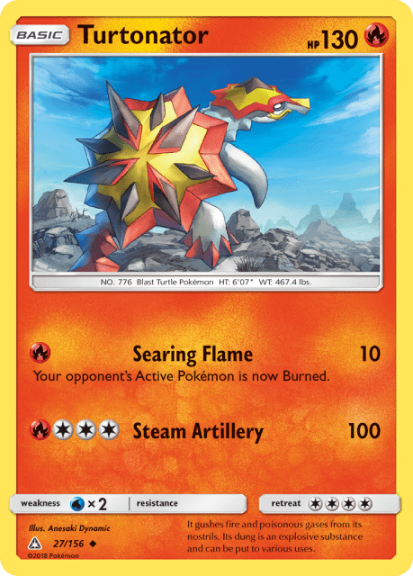 Turtonator (Reverse Holofoil) (27) — Ultra Prism