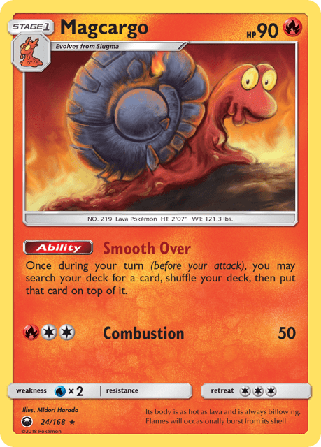 Magcargo (Reverse Holofoil) (24) — Celestial Storm