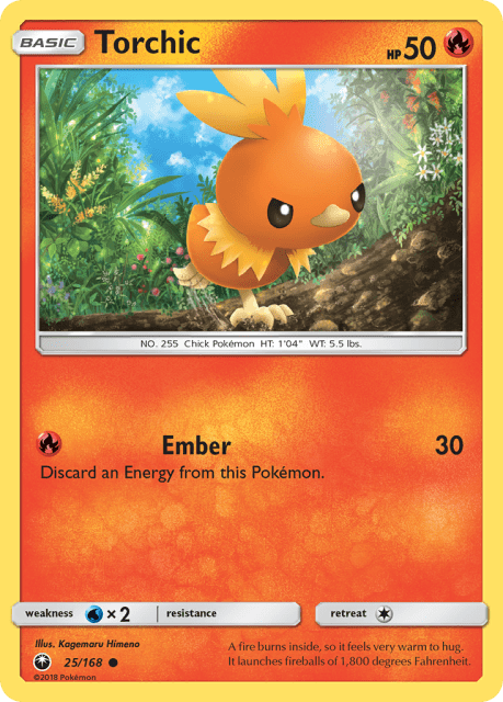 Torchic (Reverse Holofoil) (25) — Celestial Storm