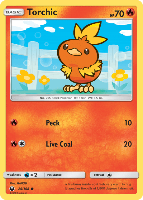 Torchic (Reverse Holofoil) (26) — Celestial Storm