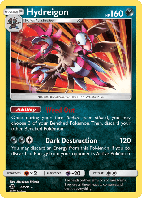 Hydreigon (Holofoil) (33) — Dragon Majesty