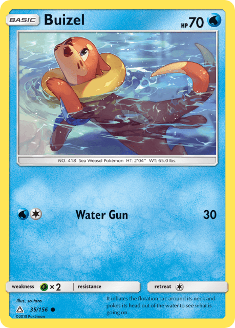 Buizel (Reverse Holofoil) (35) — Ultra Prism