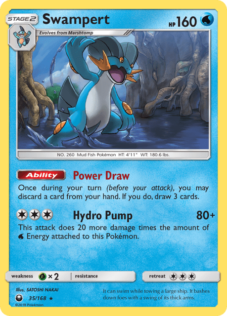 Swampert (Reverse Holofoil) (35) — Celestial Storm