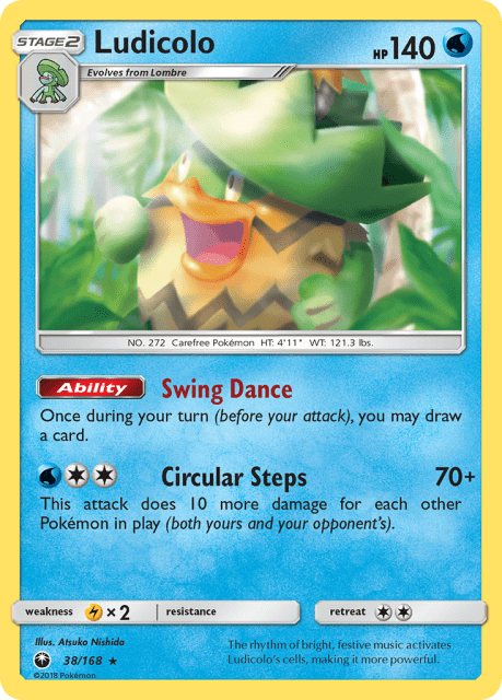Ludicolo (Holofoil) (38) — Celestial Storm
