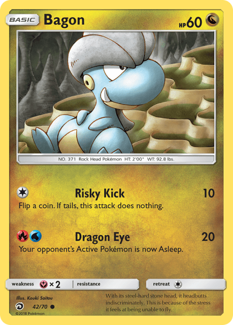 Bagon (Reverse Holofoil) (42) — Dragon Majesty