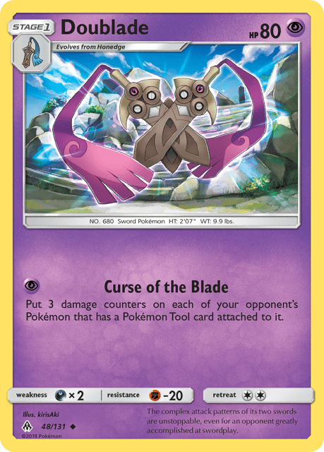 Doublade (Reverse Holofoil) (48) — Forbidden Light