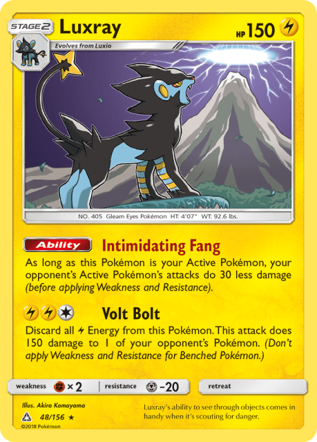Luxray (Reverse Holofoil) (48) — Ultra Prism