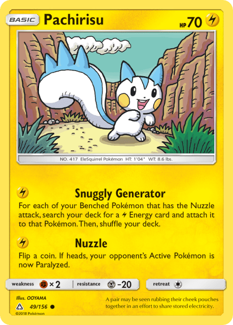 Pachirisu (Reverse Holofoil) (49) — Ultra Prism