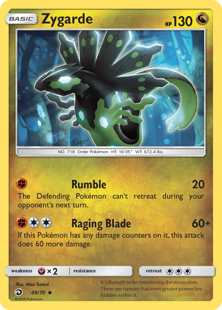 Zygarde (Reverse Holofoil) (49) — Dragon Majesty