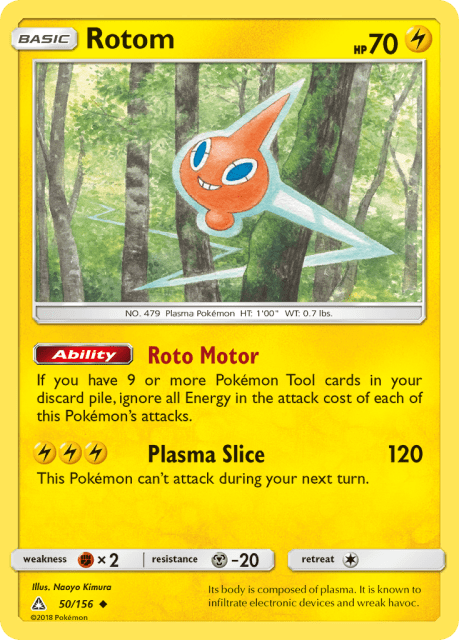 Rotom (Reverse Holofoil) (50) — Ultra Prism
