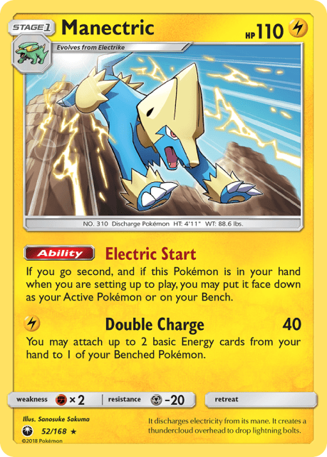 Manectric (Reverse Holofoil) (52) — Celestial Storm