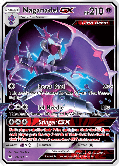 Naganadel-GX (Holofoil) (56) — Forbidden Light