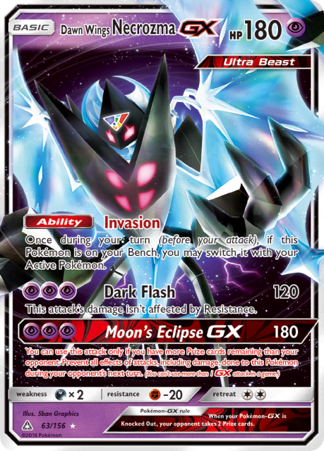 Dawn Wings Necrozma-GX (Holofoil) (63) — Ultra Prism