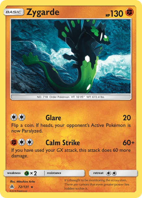 Zygarde (Cosmos Holofoil) (72) — Forbidden Light