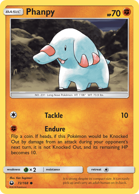 Phanpy (Reverse Holofoil) (72) — Celestial Storm