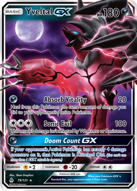 Yveltal-GX (Holofoil) (79) — Forbidden Light