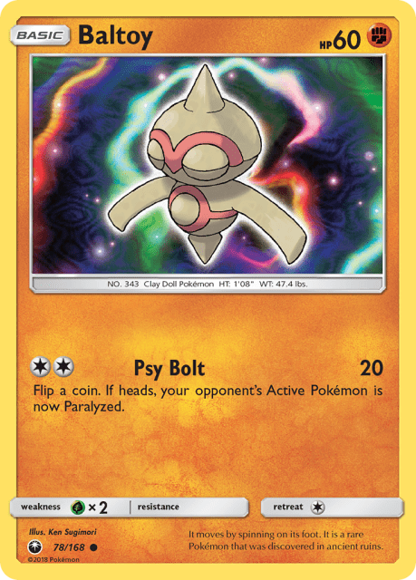 Baltoy (Reverse Holofoil) (78) — Celestial Storm