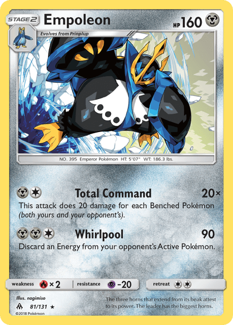 Empoleon (Reverse Holofoil) (81) — Forbidden Light