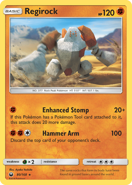 Regirock (Reverse Holofoil) (80) — Celestial Storm