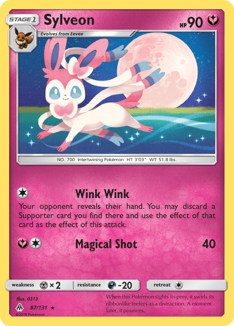 Sylveon (Reverse Holofoil) (87) — Forbidden Light