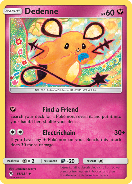 Dedenne (Reverse Holofoil) (88) — Forbidden Light