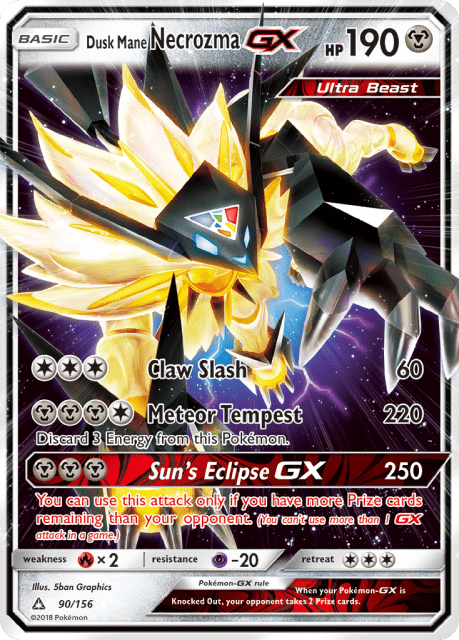 Dusk Mane Necrozma-GX (Holofoil) (90) — Ultra Prism