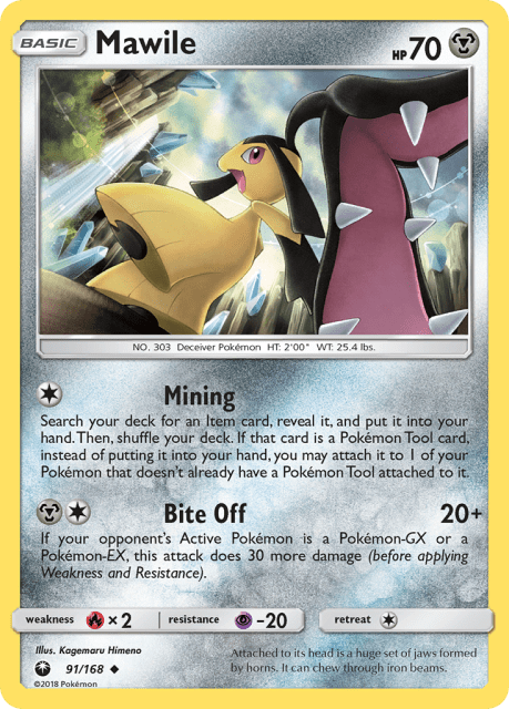 Mawile (Reverse Holofoil) (91) — Celestial Storm