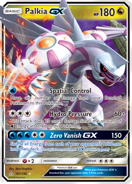 Palkia-GX (Holofoil) (101) — Ultra Prism