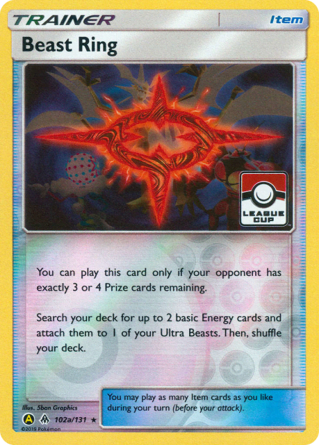 Beast Ring (Reverse Holofoil) (102a) — Forbidden Light